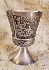 Mullingar Pewter King Lugh Style Celtic Tumbler - Goblet - Cup - Fine Pewter picture
