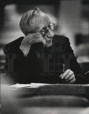 1974 Press Photo O. C. Leeman, Crusader for Education Reform, Observes in Class picture