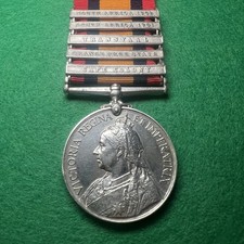 Queen’s South Africa (QSA) Medal | Boer War | 5 Clasps | 7671 CPL P. Pattison picture