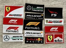 FORMULA RACING 13 PATCH PACK F1 RACING IRON ON SEW ON 3” H X 3” L picture