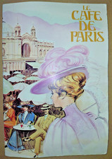 Vintage Le Cafe De Paris Menu 1979-1980 picture
