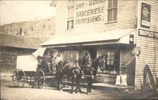 Diamond Bluff WI General Store & Horse Wagon c1910s Real Photo Postcard bhn picture