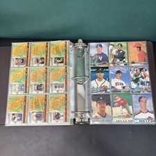 1991 Topps Stadium Club Baseball 300+ Card Lot Binder Randy Johnson Clemens picture