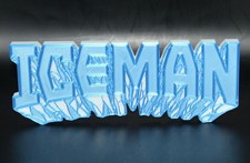 Iceman 3D printed Logo Sign Wall Desk Shelf Art picture