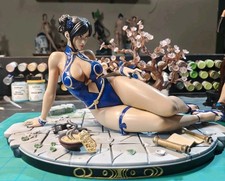 Painted Chun-li Statue 1/6+ Figure Actual Pictures  picture