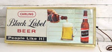Carling Black Label Beer Lighted Advertising Sign 