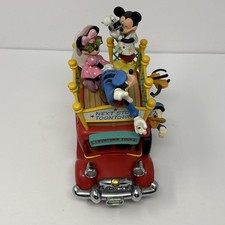 Disney Toontown Tours Musical Figurine Mickey Minnie Goofy Donald Pluto picture