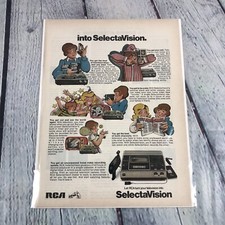 1978 RCA VCR Selecta Vision Vintage Print Ad/Poster Promo Art Magazine Page picture