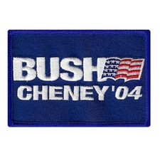 BUSH CHENEY 04 iron-on embroidered PATCH VOTE REPUBLICAN ELECTION GEORGE DICK picture