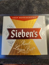 1960s Sieben's Real Lager Beer 32oz Quart Bottle LABEL Brewing Chicago Illinois picture