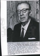 1968 Press Photo Howard Lindsay Actor Playwright - mjb06060 picture