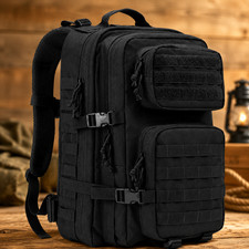 Women's Outdoor Tactical Backpack 40L Military Style Rucksack Black picture