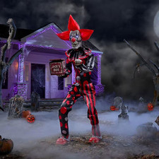 6 FT Halloween Classics Animated LED Checkmate Chuckles picture