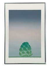 1984 Shunji Sakuyama Signed Artichoke Lithograph – Rare Artist's Proof (Framed) picture