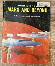1959 Walt Disney Mars And Beyond Book Magazine Tomorrowland Adventure 50s Space picture