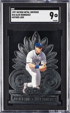1997 SKYBOX METAL UNIVERSE MOTHER LODE #10 ALEX RODRIGUEZ SGC 9 picture