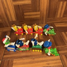 Vintage M&M’s Christmas Train Set of 8  picture