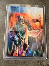 Star Wars Topps Chrome Galaxy 2026 - CARBONITE Boba Fett #6 - Blue Raywave /175 picture