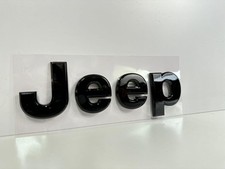 2019–2023 Jeep Grand Cherokee Front Grille Emblem – Black Finish, Du picture