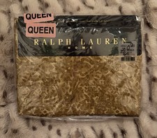 NEW Vintage Ralph Lauren Rossellini Neutral Queen Flat Sheet - New Old Stock picture