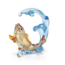 Swarovski Crystal Asian Symbols Golden Carp Figurine, Multicolored, 5733877 picture