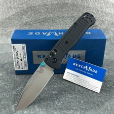 Benchmade-Bugout-(535BK-2) Black CF-Elite Handle CPM-S30V-Satin Drop Point Knive picture