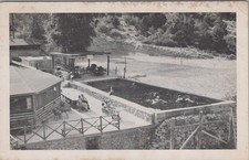 Postcard Silver Cliff Ranch Natural Hot Water Pool Buena Vista CO 1955 picture