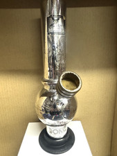 VTG Sarah’s family Silver Red Hookah Pipe Unused Scuffs Bong Missing Cap picture