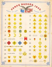 Civil War Army of the U S 1865 Corp Badges Poster # 1 16
