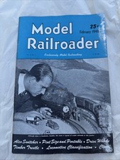 Model Railroader Magazine Feb 1946 Railroad Trains Layouts See Pics Vintage picture