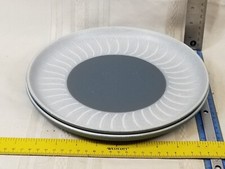 2 Denby-Langley Echo Blue Dinner Plates picture