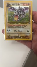 1999 Pokémon Fossil Aerodactyl 1/62 Holo Rare Unlimited WOTC Card picture