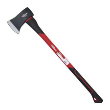 Hyper Tough 3.5 lb Single Bit Axe with Double Injection Fiberglass Handle and Hi picture