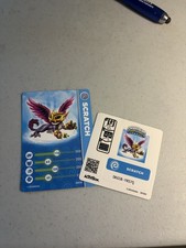 Authentic Skylanders Swap Force RARE SCRATCH Stat Card and Sticker Sheet picture
