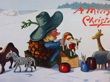 Halloween Postcard-Tuck's Oilette-Pinecone Santa-W. Fralkowska Artist-Barvaria picture