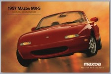 1997 Mazda MX5 Miata Roadster Sports Car Dealer Advertising Promo Postcard picture
