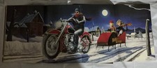 David Mann Biker Art -Center Fold Art Easy Rider Magazine(DECEMBER 1988) VINTAGE picture