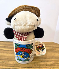 Surfing COW Vintage 1995 Coffee Mug 12 oz & Plush COWABUNGA. Udderly Adorable picture