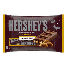 Hershey's Milk Chocolate with Almonds Snack Size Halloween Candy Bag 10.35 oz picture