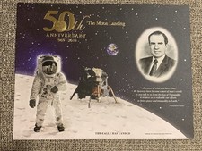 2019 Apollo 11 50th Anniversary Engraved Print: Eagle Has Landed 1969-2019 ~BEP picture