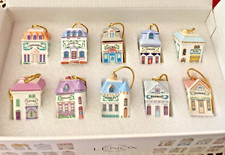 Lenox Spice Village Fine  Porcelain TEN  Mini Ornament Set picture