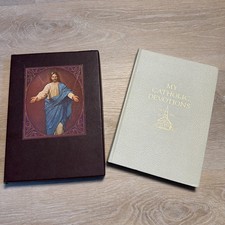 Vintage 1955 My Catholic Devotions Prayer Book Hardcover In Box - Pristine New picture