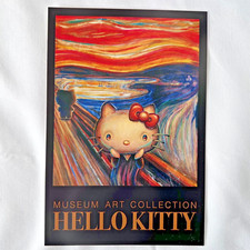 Hello Kitty Munch : The Scream Post Card MUSEUM ART COLLECTION Sanrio Munch picture