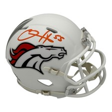 D.J. Williams Autographed Denver Broncos (Speed) Mini Helmet - JSA picture