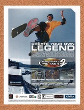 2000 Tony Hawk's Pro Skater 2 PS1 Original Advertisement / Retro Promo v2 picture