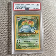 Pokémon 2021 Celebrations Classic Collection Venusaur Holo #15 PSA 9 129448273 picture