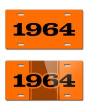 1964 Customizable License Plate - 15 colors - 4 font styles - Made in the USA picture