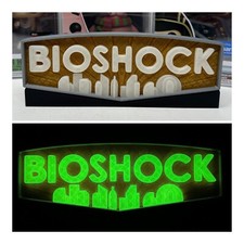 3D Printed BIOSHOCK GITD (V2)  - Fan Sign for your Funko Pops & Collectibles picture