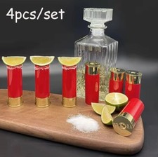 Shotgun Shell Shot Glasses Set of 4 Novelty Barware picture