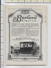 Borland Electric Car 1913 magazine print ad picture